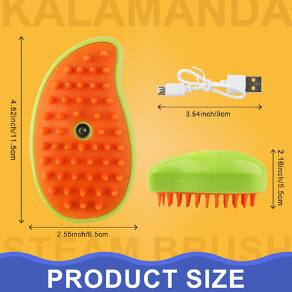 3-In-1 Steamy Brush for Pet Cat Dog Grooming Accessories Electric Brushes for Hair Cleaning Massage Comb Cat Dog Stuff Supplies