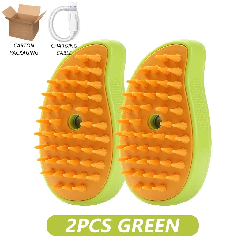 3-In-1 Steamy Brush for Pet Cat Dog Grooming Accessories Electric Brushes for Hair Cleaning Massage Comb Cat Dog Stuff Supplies